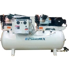 Powerex STD151362HP 10 HP Oil-less Scroll Compressor 80 Gal Horizontal 145 PSI 1 Phase 208-230V STD151362HP