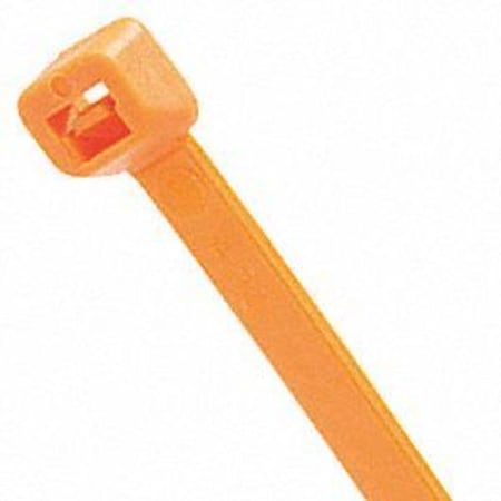 Cable Tie, 7-1/2 in L, 1-3/4 in Max Bundle Dia., Orange, Nylon 6/6, 50 lb Strength MPN:GRP-750FOR