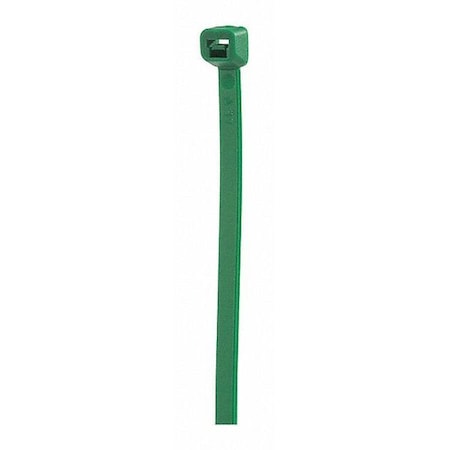 Cable Tie, 8 in L, 2 in Max Bundle Dia., Green, Nylon 6/6, 40 lb Strength MPN:GRP-840GR
