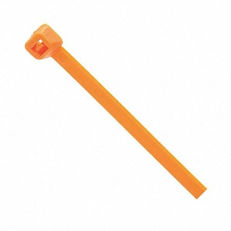 Cable Tie, 8 in L, 2 in Max Bundle Dia., Orange, Nylon 6/6, 40 lb Strength MPN:GRP-840OR