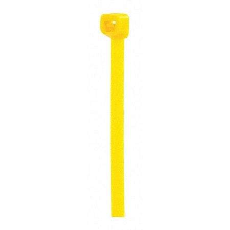 Cable Tie, 8 in L, 2 in Max Bundle Dia., Yellow, Nylon 6/6, 40 lb Strength MPN:GRP-840YL