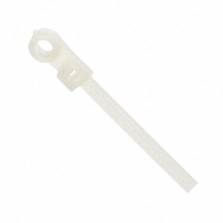 Cable Tie, 5 in L, 1-1/4 in Max Bundle Dia., Natural, Nylon 6/6, 30 lb Strength MPN:GRP-M630N