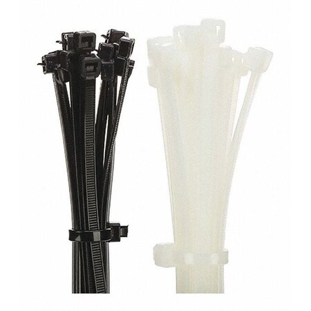 Cable Tie, 11 in L, 3-1/4 in Max Bundle Dia., Black, Nylon 6/6, 40 lb Strength MPN:GRP-SB1140B