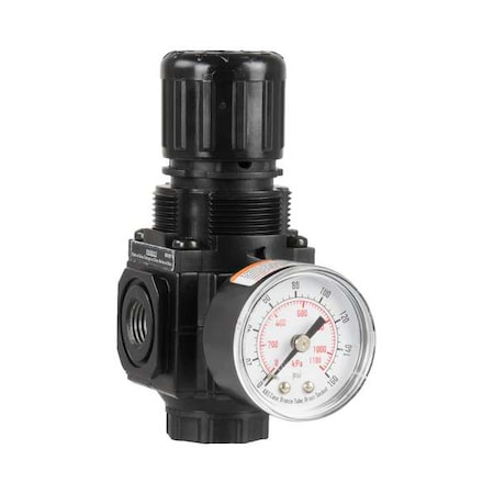 Pressure Regulator, w/Gauge, 1/4