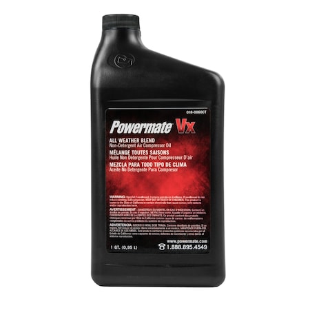 Air Compressor Oil, 1 qt MPN:018-0060CT
