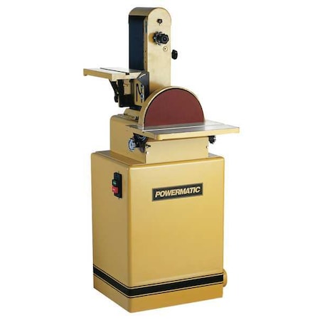 Belt and Disc Sander, 2 hp, 12 in Disc Dia, 2375 RPM Disc Speed, Corded, 460 V V MPN:1791292K