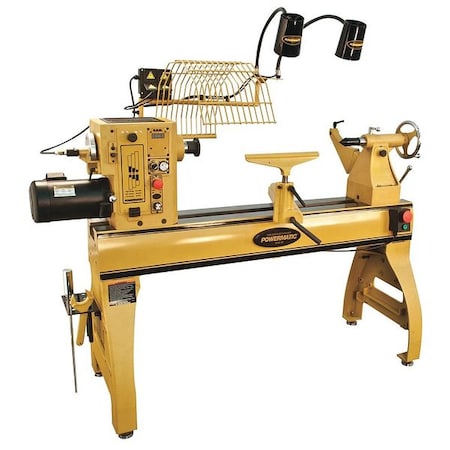 Wood Lathe, 220V AC Volts, 3 hp HP, 60 Hz, Three Phase 42 in Distance Between Centers MPN:1794224K
