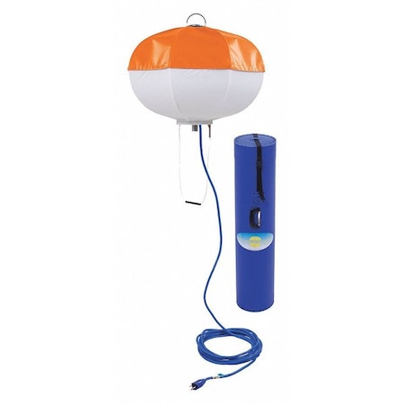 Job Site Light, LED, Black/Orange MPN:PL1000LED110V
