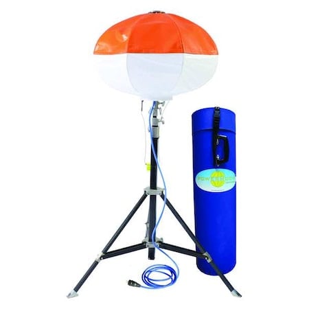 Job Site Light, LED, Black/Orange MPN:PL600LED110V10FT