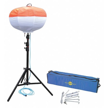 Job Site Light, LED, Black/Orange MPN:PSL2000LED110V10AT