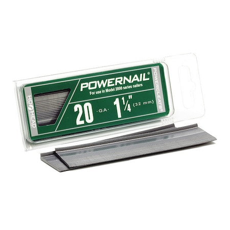 Collated Flooring Nail, 1-1/4 in L, 20 ga, L-Head Head, 1000 PK MPN:L12520