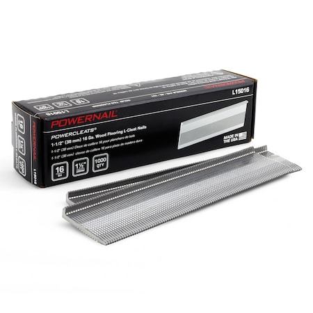 Collated Flooring Nail, 1-1/2 in L, 16, L-Head Head, 1000 PK MPN:L15016