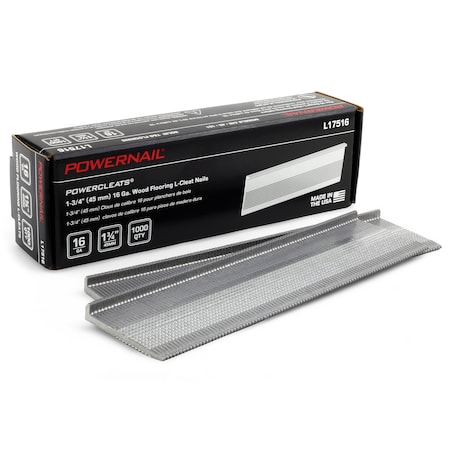Collated Flooring Nail, 1-3/4 in L, 16, L-Head Head, 1000 PK MPN:L17516