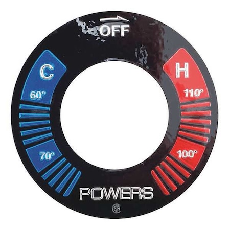 Faucet Temperature Indicator Decal MPN:420-308