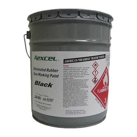 Striping and Marking Paint, Blacks, 5 gal MPN:AEX00338/EA