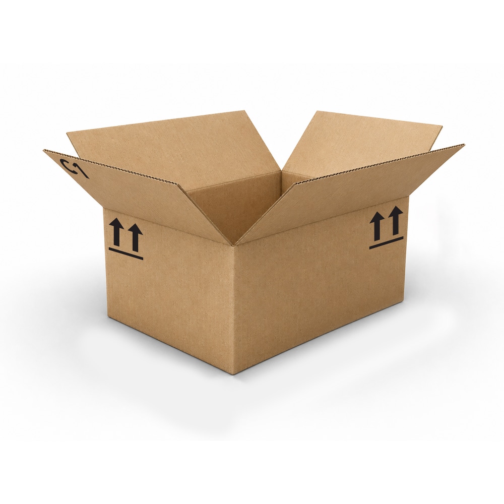 Standard-Duty Single Wall Corrugated Shipping Boxes, Each Box 14-1/2in x 10in x 6in, Kraft, Pallet Qty 900 MPN:1591619