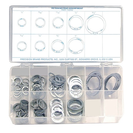 140PC Retaining Ring Assortment Maintenance MPN:12935
