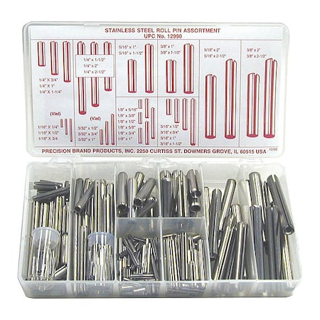 Roll Pin Assorted Kit, SS MPN:12990