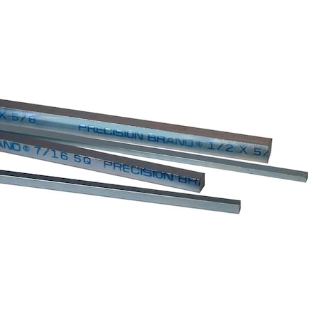 Undersized Key Stock, Steel, Plain, 12 in L, 1 in W, 1 in H MPN:54500