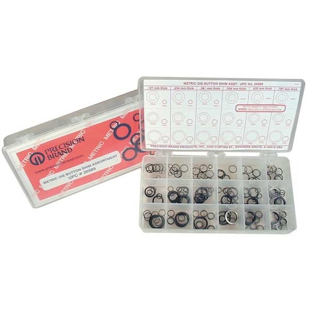 Metric Die Button Shim Assortment 330 Pieces MPN:26989