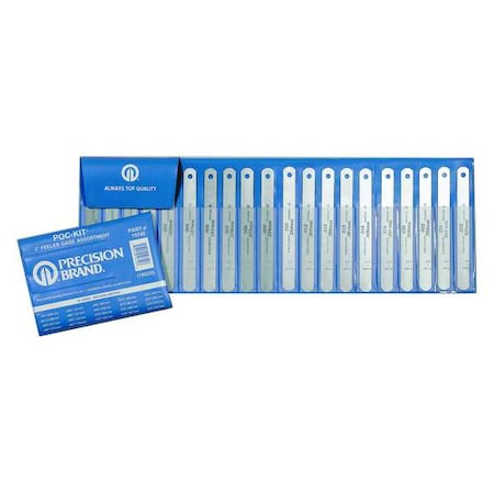 Feeler Gage Set, High Carbon Spring Steel, 20PC MPN:19740