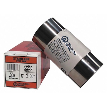 Shim Stock, Roll, SS, .015