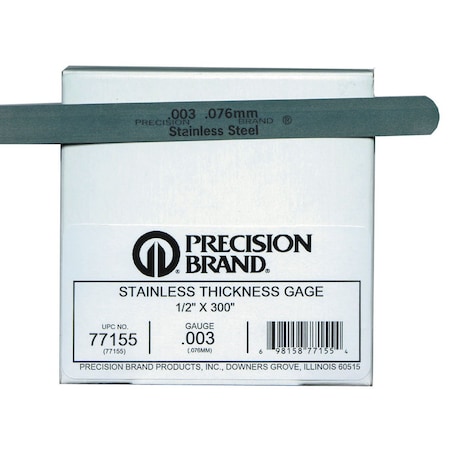 Thickness Gage, SS, 0.002