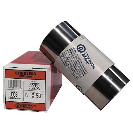 Shim Stock, Roll, Cold Low Stl, 0.0200 In MPN:16600
