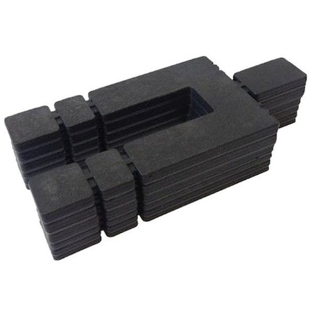 Construction Shim, g Black, Plastic, PK1008 MPN:6167