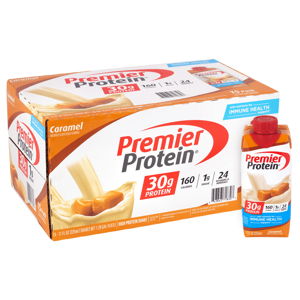 Premier Protein Caramel Shakes, 11 Oz, Total Qty 15 MPN:643843718307