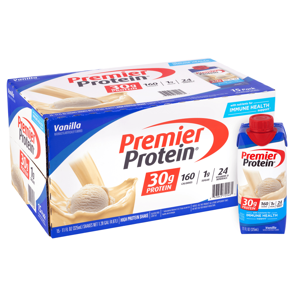 Premier Protein Vanilla Shakes, 11 Oz, Total Qty 15 MPN:643843720461