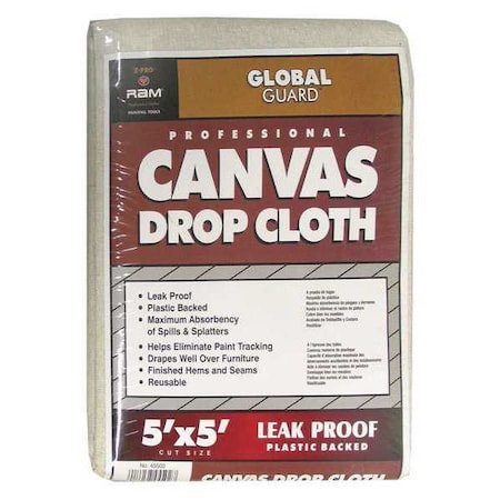 Plastic Canvas, Leak Proof, 5x5 ft., PK12 MPN:45502