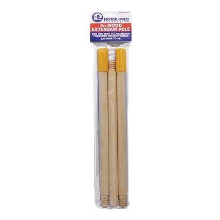 Wood Extension Pole, 3 pcs., 42