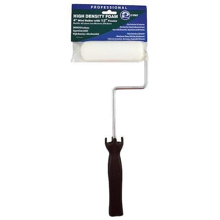 Mini Paint Roller Frame, Cageless, Plastic Handle, 4