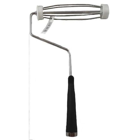 Paint Roller Frame, 5 Wire Cage, Plastic Handle, 7