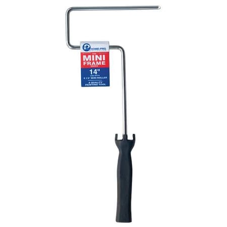 Mini Paint Roller Frame, Frame, Plastic Handle, 6-1/2