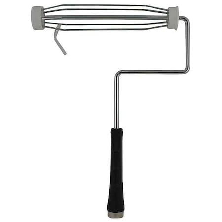 Paint Roller Frame, 5 Wire Cage, Plastic Handle, 9