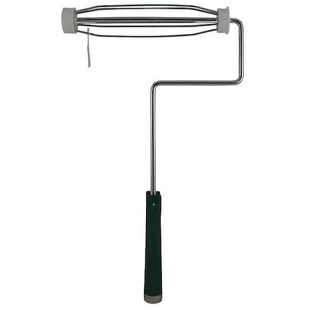Paint Roller Frame, 5 Wire Cage, Plastic Handle, 9