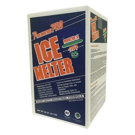50 lb Carton Ice Melt, Pink Granular, -20 Degrees F, Calcium Magnesium Acetate (CMA) MPN:SU050BX-GR
