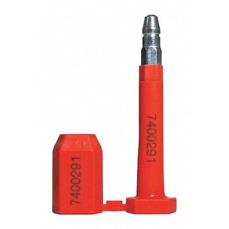 Premium Bolt Seal, 8mm, Red, PK50 MPN:MS-B8R
