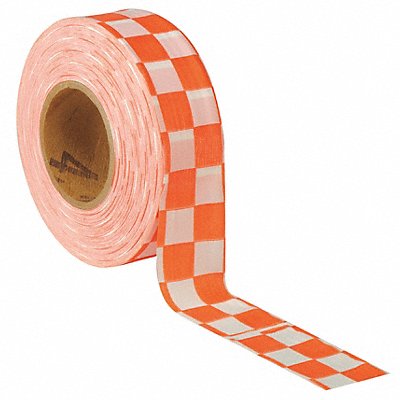 Flagging Tape Wh/Orng 300 ft x 1-3/8 In MPN:CKWO-200