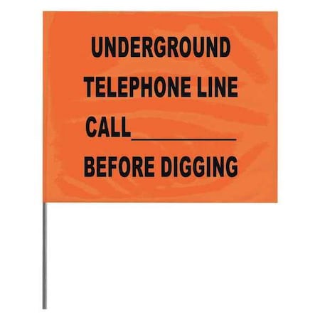 Marking Flag, PVC, Solid, 4