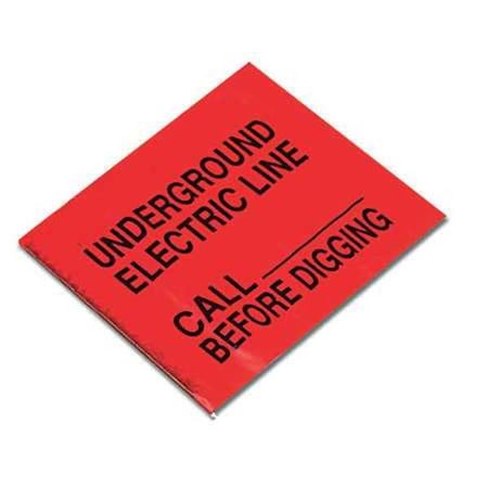 Marking Flag, PVC, Electric Line, 4