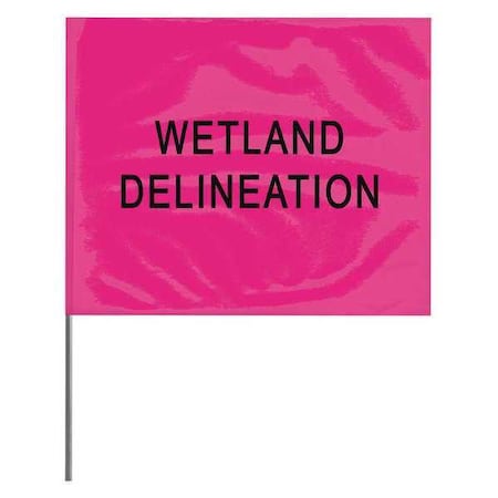 Marking Flag, PVC, Water Line, 4