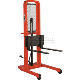 PrestoLifts™ Hydraulic Stacker Lift Truck M252 1000 Lb. with Adj. Forks M252
