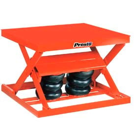PrestoLifts™ Air Bag Pneumatic Scissor Lift Table AX20-4848 2000 Lb. Cap. AX20-4848