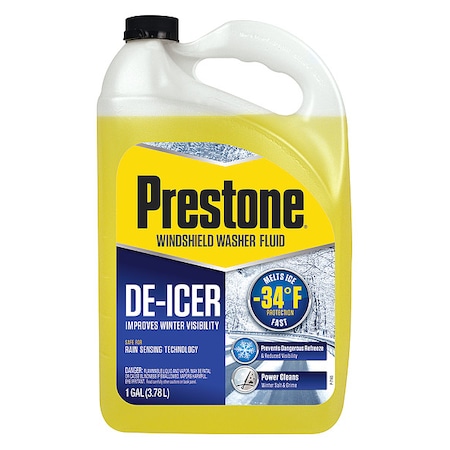 Windshield Washer/De-Icer, Bottle, 1 gal, Ready to Use, Premixed, Windshield Washer Fluid MPN:AS253