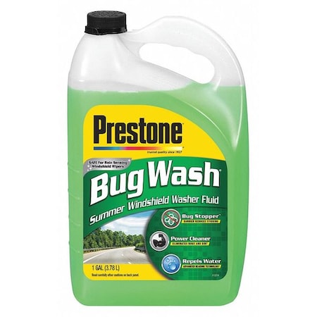 Windshield Washer/De-Bug, Ready to Use - Premixed, Windshield Washer Fluid, De-Bug, 1 gal, Bottle MPN:AS657