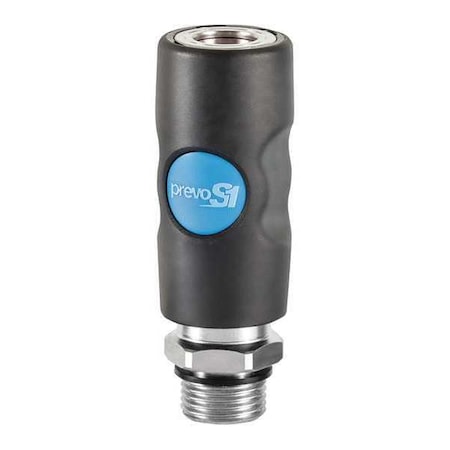 Industrial Safety Coupler, ISI Series, 3/8 in MNPT MPN:ISI 081252