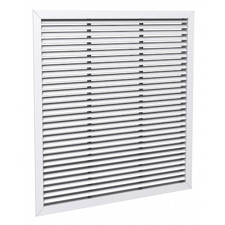 Lay-In Mount Return Air Grille 23.75 X 23.75, White, Steel MPN:530